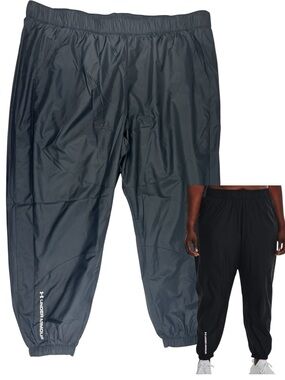 Under Armour Women's Plus Size Rush Woven Loose Fit Active Pants Black Size 2X